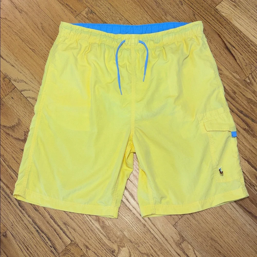 Polo Ralph Lauren Traveler Classic w/Cargo Pocket Yellow Swim Trunk/Short Large